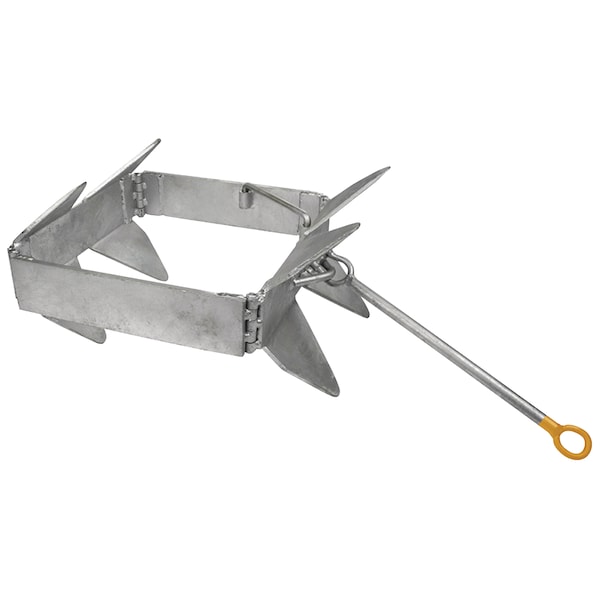 Seachoice Fold-And-Hold Galv. Anchor-25lb, Offshore/Sport to 40', Cab Cruiser 32' 43790 - main